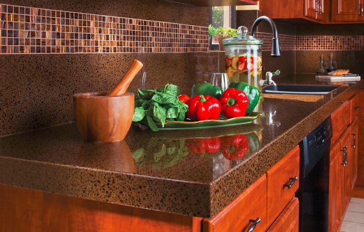 The Application of Human Stone in backsplash and countertop