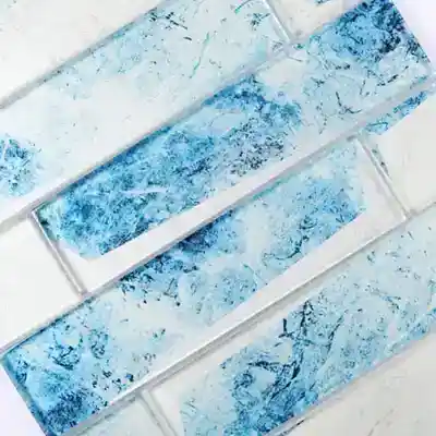 Inkjet glass mosaic tiles